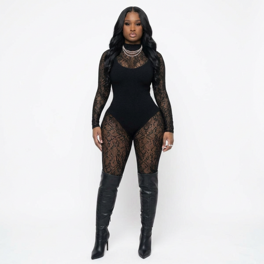 Lace whisper jumper